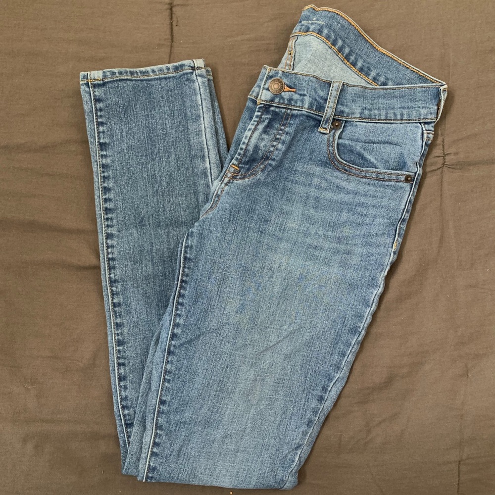 Skinny Leg Medium Wash Jeans